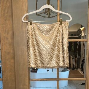 Gold Sequin Skirt